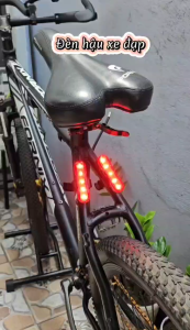 Đèn Hậu Xe Đạp USB LED pin sử dụng 4-8h dung lượng 210 mAh Chống Nước Đi Đêm Địa Hình Cảnh Báo Phụ Kiện