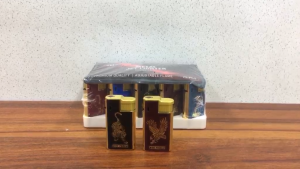 Metal Jet Torch Lighter NYC KL669 Refillable Adjustable Flame Windproof Gas Lighter 1BOX 25PCS