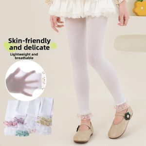 FADIAN | Girl Lace Trimmed Cropped Leggings