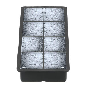 4/8-Cavity for Ice Candy Cake Pudding Chocolate Molds Square Shape Large Ice Cube Mould Ice Tray Mold Silicone Ice Cube Maker