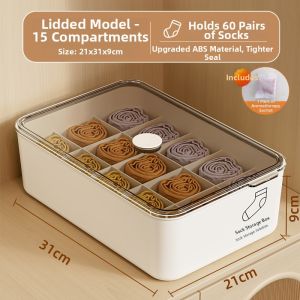 Underwear Socks Multifunction Dustproof Storage Box