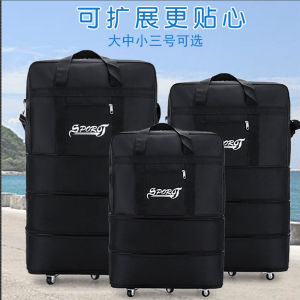 Foldable Luggage Bag with Handle for Air Travel Short Trip Suitcase Universal Wheels Retractable Handle Travel Bag for Men