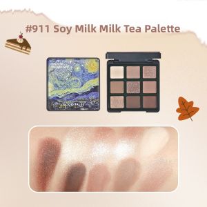 Gogotales Secret Garden Petal Eyeshadow Palette Summer Milk Tea Earth Tone Matte Pearl Glitter Multiple Textures Eye Makeup