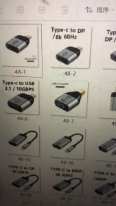 Type C USB C To 4K HDMI Adapter USB C To DP/Mini DP/VGA/RJ45/HDTV USB Adapter 4K 8K Adapter Converter for Laptop MacBook