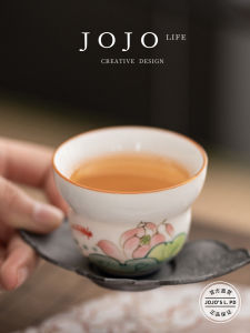 Hand-Painted Chinese Style Ceramics Gongfu Tea Cup Yangliyu White Porcelain Tea Set Drinking Cup High Temperature Burned China