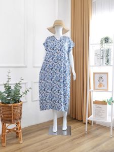 DASTER RAYON MELVA LONG DRESS JUMBO BUMIL KEKINIAN