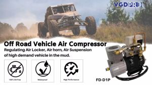 VGDPRO 48V DC Weatherproof High Efficiency Long Duty Cycle Easy to Use Oil Free Professional Portable Mini Onboard Piston Air Compressor Pump