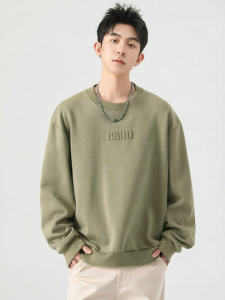 Warrior | Spring New Loose Long-sleeved American Crew-neck Pullover