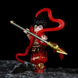 Naraku Three-Headed Six-Armed Building Blocks Toy Male Version Third Party Donghai Longwang Shengming Naraku Figure Puzzle