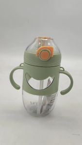 Botol Minum Anak Unik Lucu Gagang Sedotan 420 ml 2678