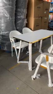 Yali Home Dining Set Nordic Table and Chair 4seater luxury Furniture HomeOfficeRestaurantcoffee shop