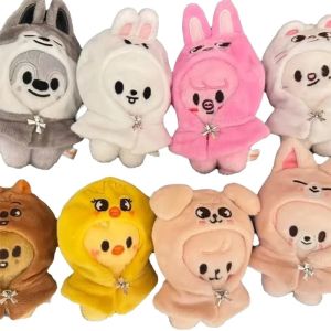 SKZOO Plush Keychain STAY Stray Childrens Doll Han Zhicheng Magic School Bean Eye Cloak Cloak Doll Childrens Birthday Toy