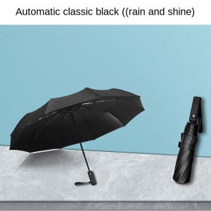 Mens and Womens Business Ten-bone Fully Automatic Umbrella Folding Sun Umbrella