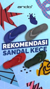 Sandal Jepit ANDO VIRAL 02 GUM - Ready Size 38-42