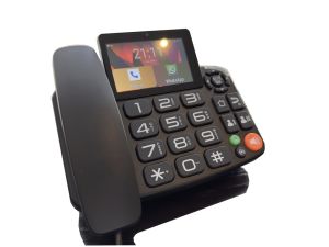 4G Fixed Cordless Telephone with SIM Card Slot Landline Google Play inside Wireless Video Desktop Home Phone