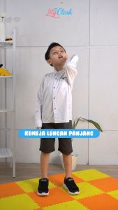 Lily And Clark Celana Pendek Anak Laki Laki Warna Abu Abu CP05 - Celana Chino Pendek dengan Bahan Tebal dan Nyaman (XS-XXL)