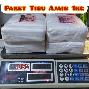 Paket 1kg Tisu Serba Guna 4 Pack Cuci Ulang Hemat Barokah Tisu Kompor