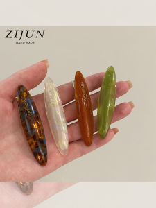 Korean Japanese Thickened Acetate Hair Clips Womens Fashion Hair Accessories Side Edge Hair Clips Fringe Duckbill Clips