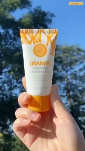 Sunisa Orange Scrub Cleanser Bleaching Whipped Scrub Facial Body Scrub Orange Exfoliating Gel Whitening