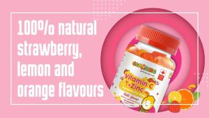 Gumazing Kids Daily Gummy Vitamins: Vitamin C & Zinc for Immune Support 60 Gummies (30 Day Supply)
