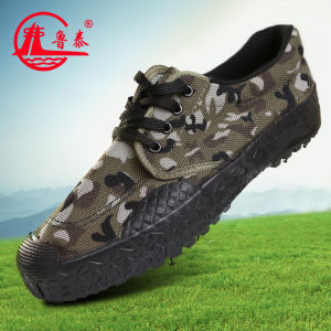 LuTai Liberation Climbing Shoes Mens Work Boots Anti-slip Wear-resistant Canvas Training Shoes for Construction Site