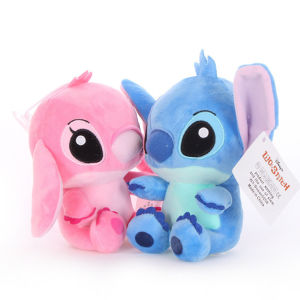 Disney 18cm Original Plush Stitch Baby Movie Cartoon Model Doll Children Action Figures Stuffed Toys Pendant Gifts