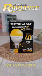 LAMPU BOHLAM SENSOR UV LED WARM WHITE MITSUYAMA RADIANCE LED BULB 40W 30W 12W 9W LOW VOLTAGE GARANSI
