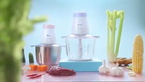 Máy xay Thịt Đa Năng Bear QSJ-B02Q1 máy xay thịt cối thủy tinh CAO CẤP 2L 300W Gồm 4 Lưỡi Kép Xay Thịt Rau Củ Quả Tiện Lợi