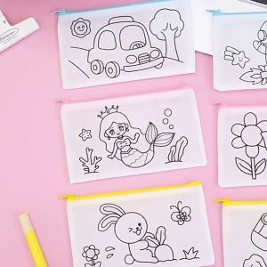 MAINAN EDUKASI ANAK MEWARNAI KOTAK PENSIL MINI / KOTAK PENSIL DIY