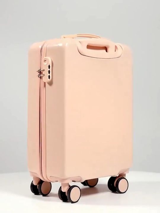 Full Front Open Luggage Laptop Pocket Suitcase 20/24/26inch Luggage Trolley  Travel Bag Waterproof 360° Wheels