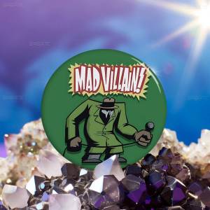 M-MF D-DoomS Creative Pins Funny Faces Round Snap-in Brooch Badge Backpack Hat Accessories Jewelry Gifts