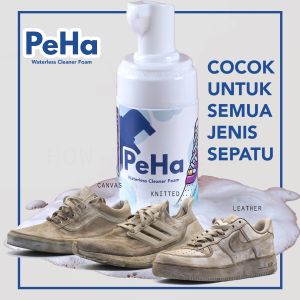 Paket Pembersih Sepatu Tanpa Air PeHa Waterless Cleaner Foam