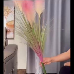 Cây Giả Bó 5 Bông Hoa Cỏ Lau Nhân Tạo Loại To Dài 90cm Trang Trí Nhà Cửa DG -402