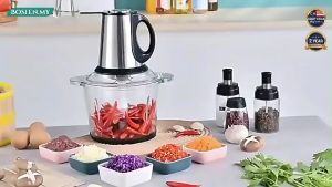 Meat Grinder Stainless Steel Blender Electric Food Chopper Multifuction Food Processor Blender Pengisar Daging 绞肉机 YY51