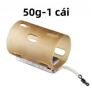 1PC Phong Cách Châu Âu Hình Bát Giác Mồi Câu Cá Lồng Có Rỗng Phụ Kiện Nhỏ PVC Chì Trọng Lượng Mồi Dụng Cụ Dành Cho Người Câu Cá