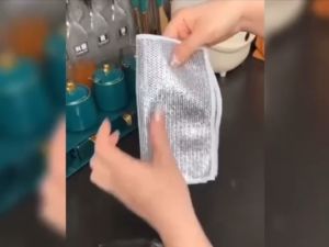Kain Lap Kawat Dapur Serbaguna Kain Sikat Cuci Piring Pembersih Noda Membandel Serbaguna