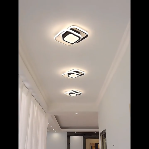 AIMO Tricolor LED Ceiling Light Living Room Bedroom Modern Pendant Light Chandelier Home Decoration