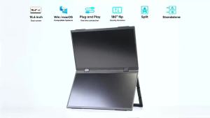 SIBOLAN 14" 2.5K Dual Portable Monitor IPS 2560*1600P UHD 100%sRGB External Extension Screen TYPE-C/HDMI VESA for Laptop Mini PC