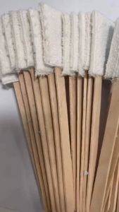 แปรงไม้ผ้า ทำความสะอาดช่องแอร์รถยนต์ ขนาด 3x16 cm แปรงผ้าทำความสะอาด อเนกประสงค์