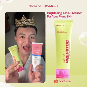 NEW! Emina Prebiotic Tranexamic Acid Brightening Face Wash for Acne Prone Skin 50ml 100ml - Sabun Muka kulit berjerawat dan sensitif Perbaiki Skin Barrier Mengontrol Minyak Lembab Tanpa Ketarik Cocok untuk semua jenis kulit