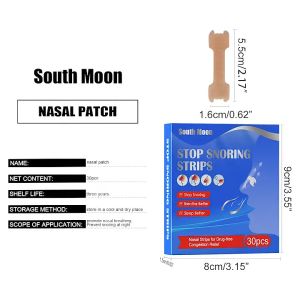 30PCS/Pack Nose Nasal Strips Ventilation Nose Patch Relieve Nasal Congestion & Sneezing Nasal Strips Relieve Congestion Breath Better Sleep Anti-Snore Plaster