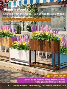 XiMei WoodWork | Outdoor Long Rectangular Planting Box