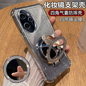 Ultra-Thin Silicone Phone Case for Huawei Honor 100 pro Full Cover Anti-Fall Soft Shell Men Women New Model High-End Sense with Stand