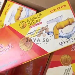 GROSIR 1 Box 12pcs Kran Air model Engkol 1/2 Inch ISCO / Keran Taman Tembok Plastik