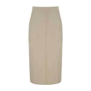 Wool Khaki Color Vintage Womens Skirt