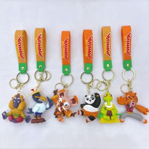 การ์ตูน Kung Fu Panda รูปพวงกุญแจน่ารักกระเป๋าจี้ตกแต่งรถพวงกุญแจอุปกรณ์เสริมของขวัญเครื่องประดับสําหรับพัดลมเพื่อน