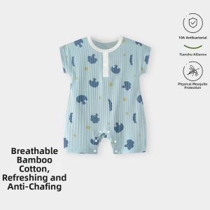TONGLIANCHUXIN | Summer Breathable Baby Onesie Bamboo Cotton