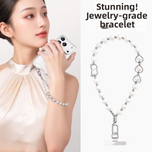 Elegant Premium Pearl Beads Wrist Hand Strap