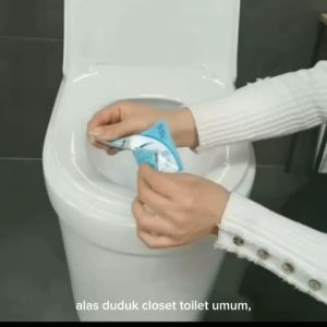 Alas Duduk Closet Toilet Umum - Tatak WC Kloset - Travel Toilet Seat Cover Disposable