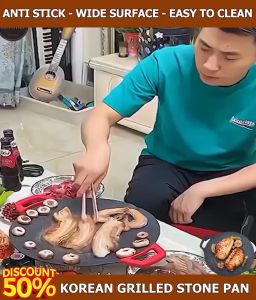 NON STICK KOREAN GRILL PAN Maifan stone grill pan Korean bbq grill pan barbecue outdoor
